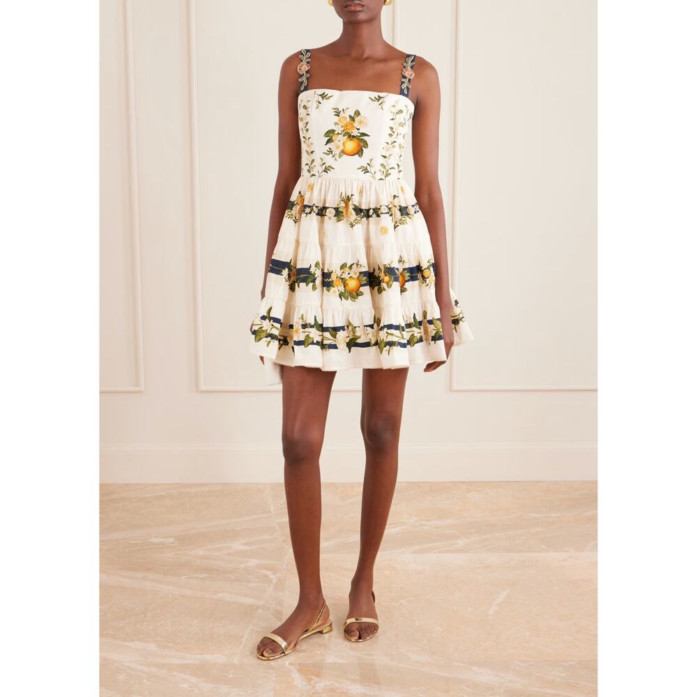 AGUA BY AGUA BENDITA Lima floral-printed cotton mini dress - Picture 2 of 10